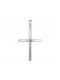 Men's White Gold Cross 14K