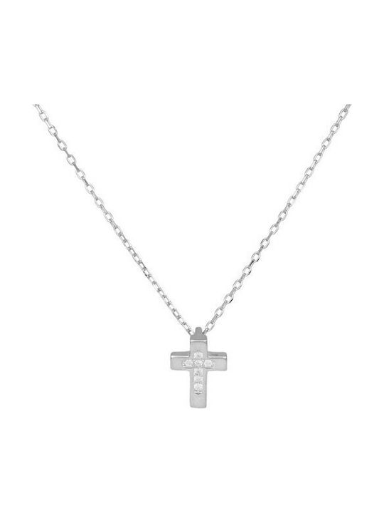 Kreuz aus Silber mit Kette