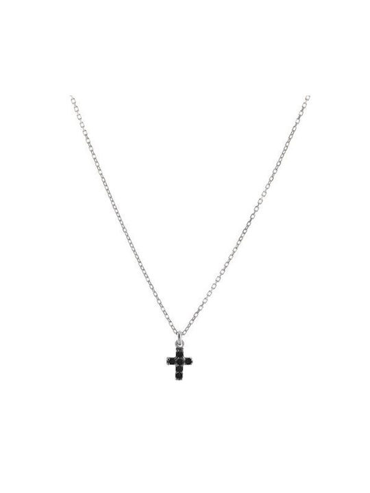 Kreuz aus Silber mit Kette