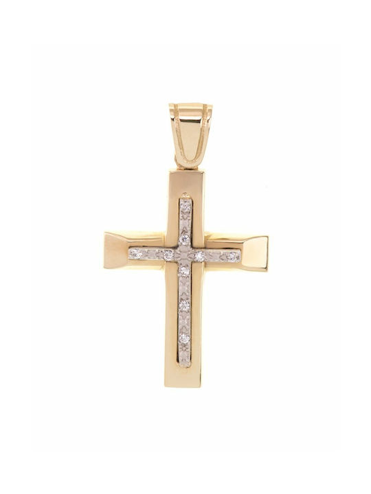 Femeiesc Aur Cruce 14K