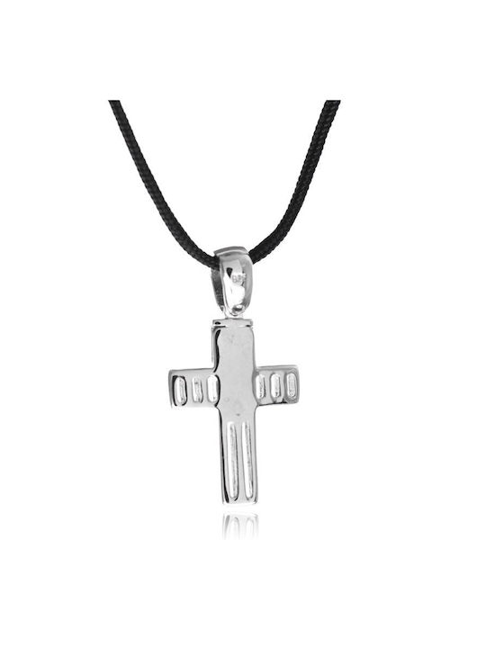 Herren Kreuz aus Silber mit Kordel