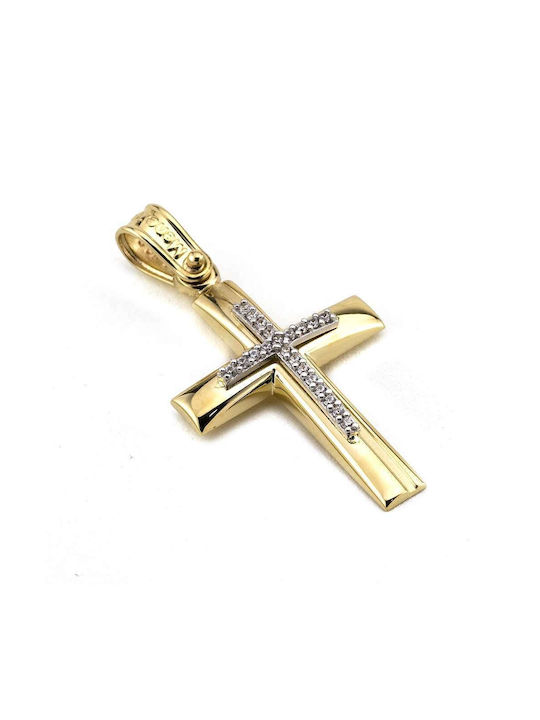 Damen Gold Kreuz 14K Goldsmith