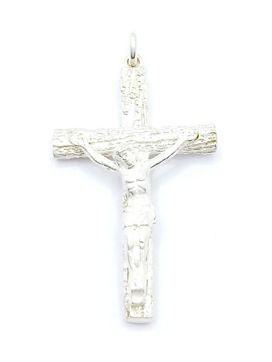 PS Silver Cross with the Crucified from Silver