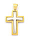 PS Silver Gold Cross 14K