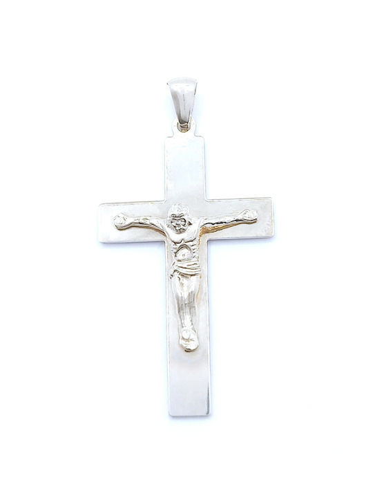 PS Silver Cross with the Crucified from Silver