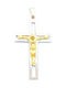 PS Silver Cross with the Crucified from Gold Plated Silver