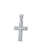 Anorado Men's White Gold Cross 14K