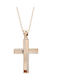 Art d or Women's Rose Gold Cross 14K with Chain