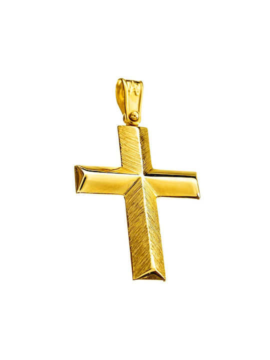 Alorado Herren Gold Kreuz 14K