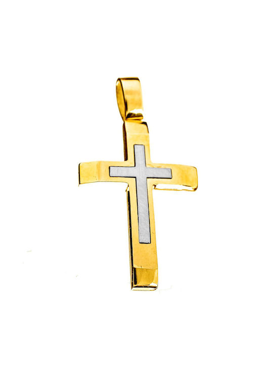 Alorado Herren Gold Kreuz 14K