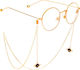 Goldene Brillen Kette