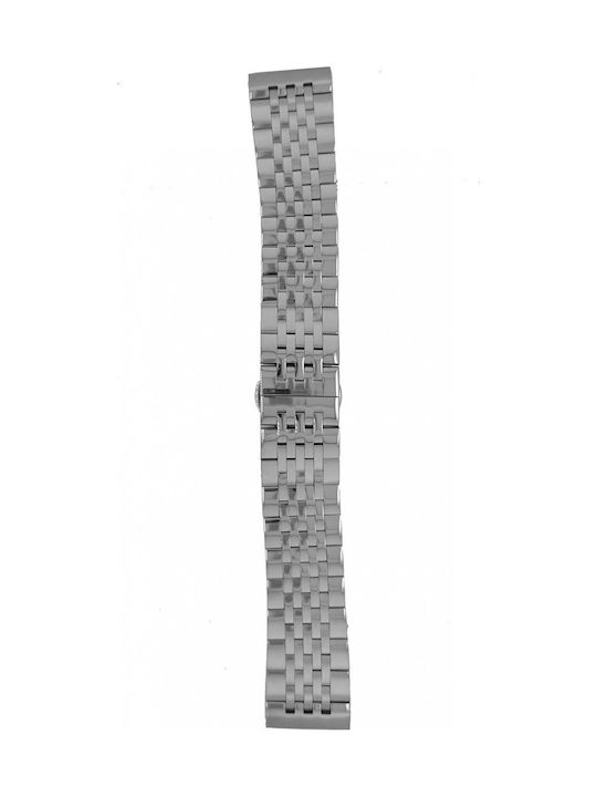 Mertzios.gr Metallic Bracelet Silver 12mm