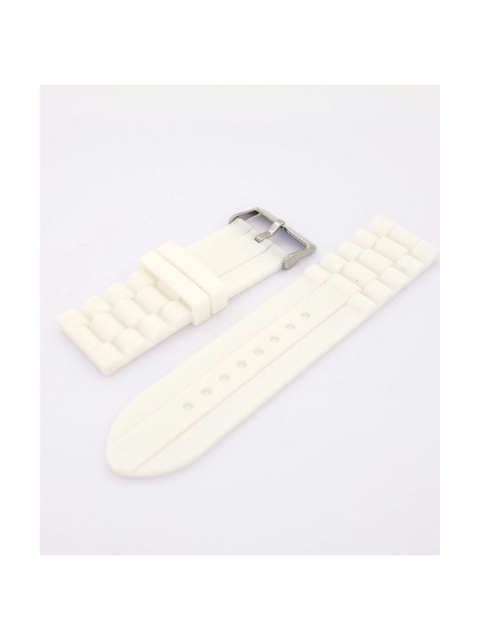 Rubber Strap White 26mm