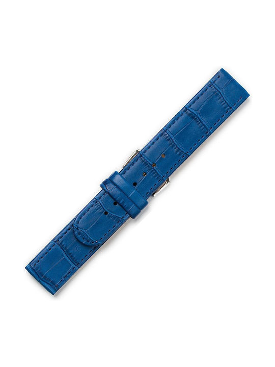 Δερμάτινο Λουράκι Μπλε 18mm