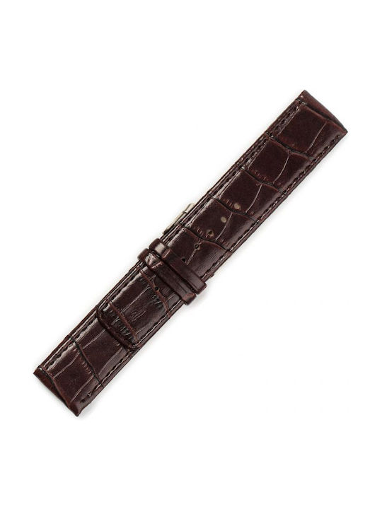 KOSTELO Leather Strap Brown 18mm