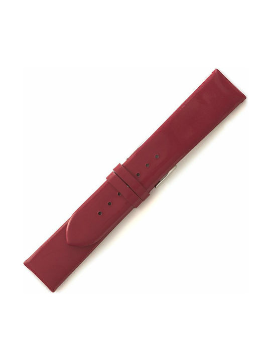 Leather Strap Red 18mm