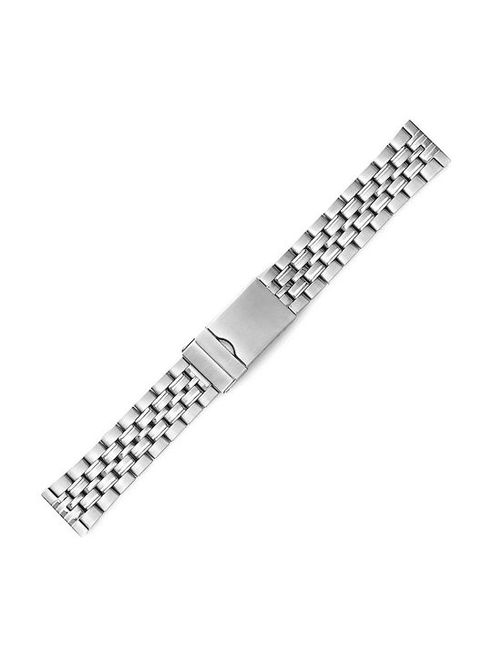 KOSTELO Μεταλλικό Μπρασελέ Ασημί 20mm