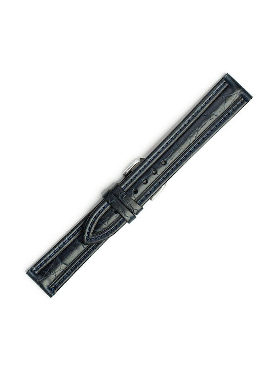 KOSTELO Leather Strap Navy Blue 18mm