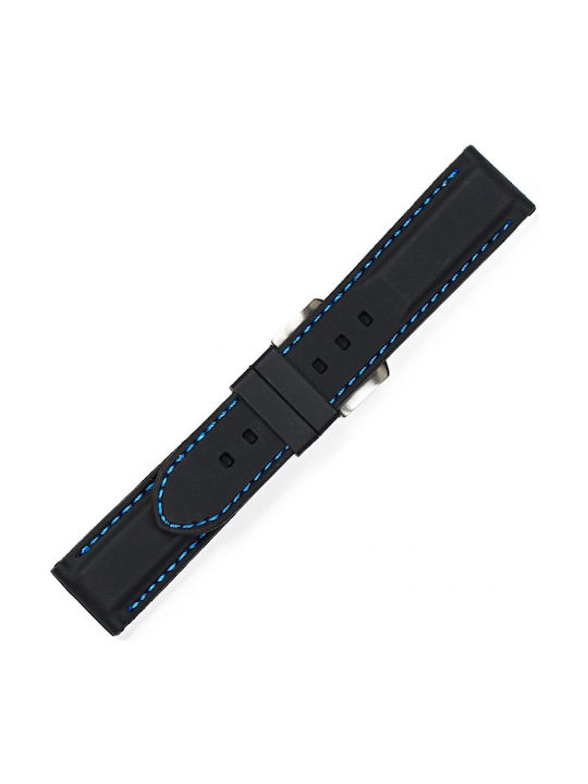 Rubber Strap Black 22mm