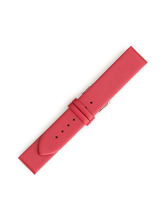 Leather Strap Red 22mm