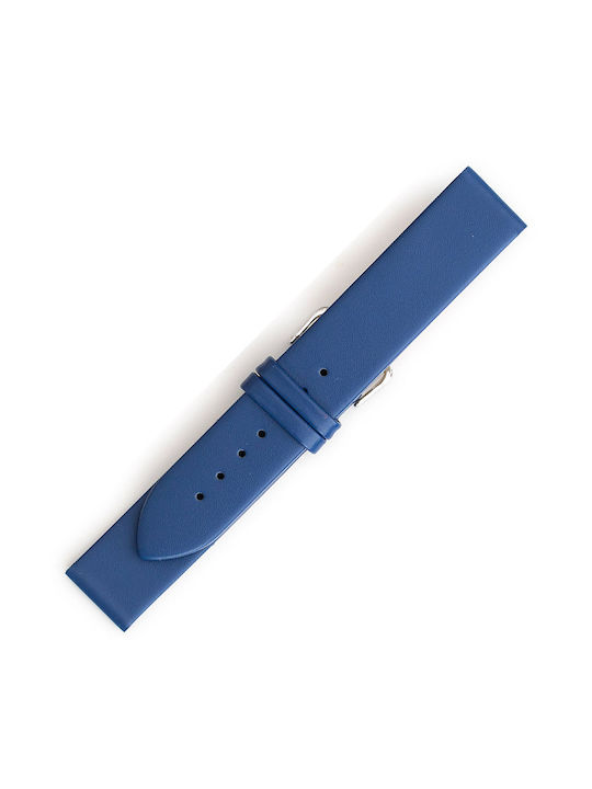 Leather Strap Blue 16mm