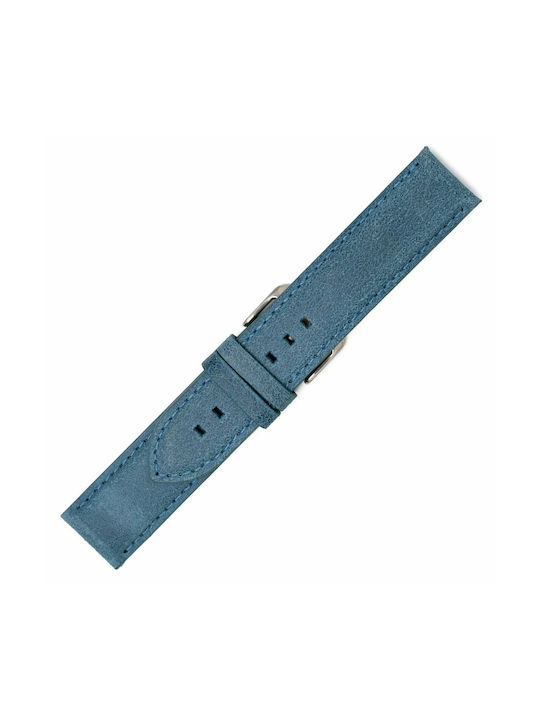 Lederriemen Blau 24mm