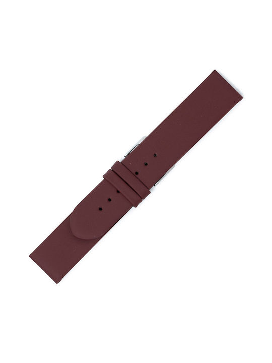 Leather Strap Burgundy 22mm