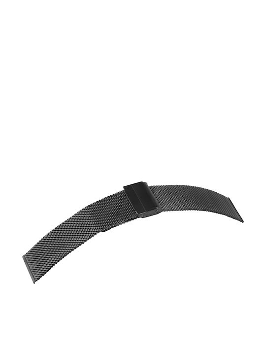 New Era Metallic-Armband Schwarz 24mm