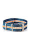 Piero Magli Piero Magli Riemen aus Stoff Nato Blau 22mm