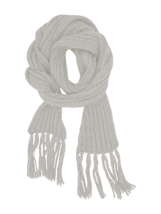 Women's Knitted Scarf White