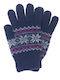 Hellblau Gestrickt Handschuhe