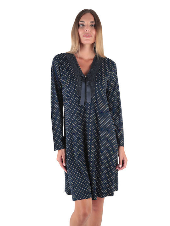 Claire Katrania Summer Women's Nightdress Blue