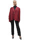 Remix Women's Blazer Burgundy