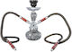 Mado Narghilea Shisha Dublu Argintiu 29cm