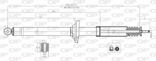 Open Parts Set Amortizoare 1buc pentru Ford Fiesta / Magazin online Mazda 121