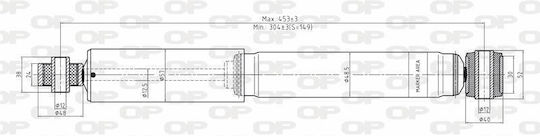 Open Parts Set Stoßdämpfer 1Stück für Fiat Stil