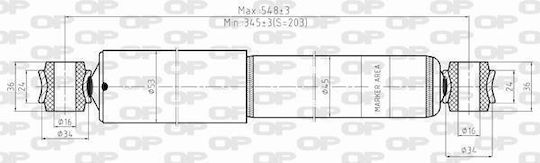 Open Parts Set Amortizoare 1buc pentru Isuzu D-Max