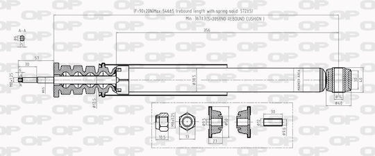 Open Parts Αμορτισέρ 1τμχ για Nissan Note