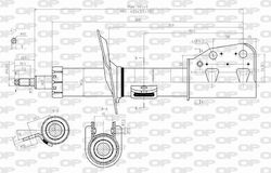 Open Parts Set Stoßdämpfer 1Stück für Opel Antara Chevrolet Captiva