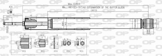 Open Parts Set Shock Absorbers 1pcs for Honda Civic