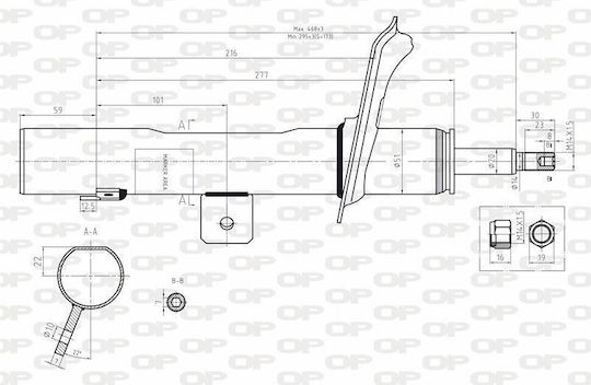 Open Parts Set Stoßdämpfer 1Stück für Citroen Xsara Picasso