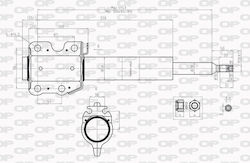 Open Parts Shock Absorber 1pcs for Mercedes-Benz Sprinter Volkswagen LT Audi 200 Rover 200