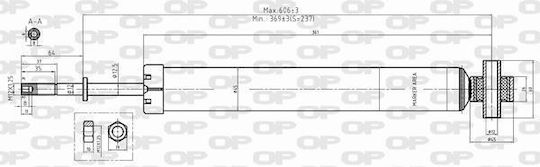 Open Parts Set Amortizoare 1buc pentru Toyota Prius