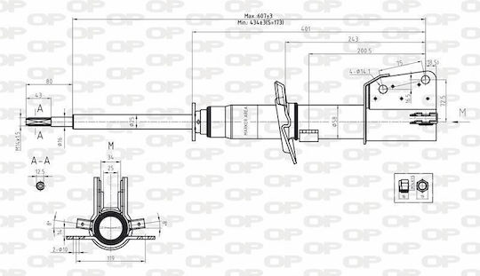 Open Parts Set Shock Absorbers 1pcs for Renault Trafic Nissan Primastar