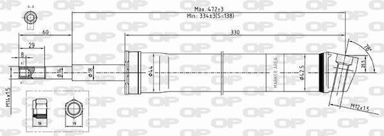 Open Parts Set Stoßdämpfer 1Stück für Mercedes-Benz 450 Smart FürZwei