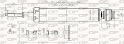 Open Parts Set Stoßdämpfer 1Stück für BMW X3