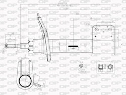 Open Parts Set Shock Absorbers 1pcs