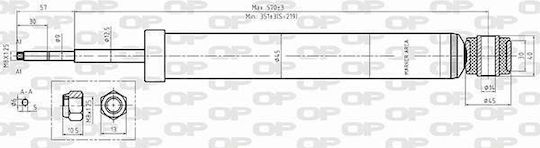 Open Parts Сет амортисьори 4бр за Renault Клио