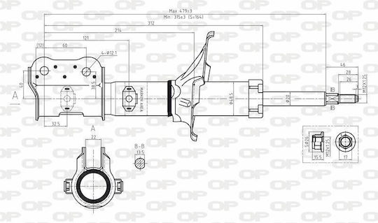 Open Parts Αμορτισέρ Hyundai Accent 1τμχ