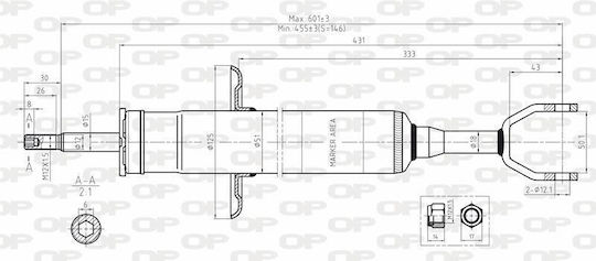 Open Parts Set Stoßdämpfer 1Stück für Skoda Hervorragend Audi A6